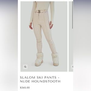 My Sunday Ski Pants in Nude Houndstooth